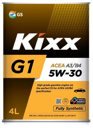 Масло моторное Kixx G1 A3/B4 5W-30 SN/CF 4л