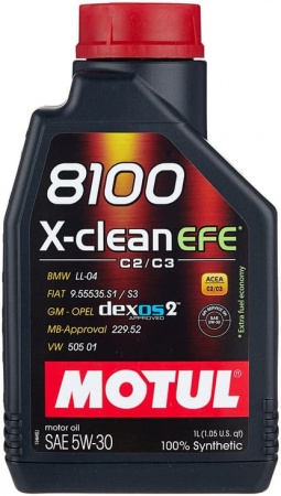 Масло моторное Motul 8100 X-clean EFE C2/C3 5W-30 SN 1л