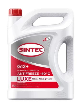 Антифриз G12+ (красный) SINTEC Luxe 3кг
