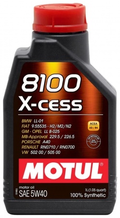 Масло моторное Motul 8100 X-cess 5W-40 1л