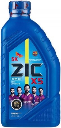 Масло моторное ZIC X5 10W-40 SP  1л