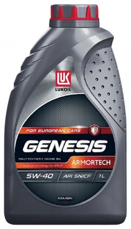 Масло моторное Лукойл Genesis Armortech A3/B4 5W-40 SN/CF 1л