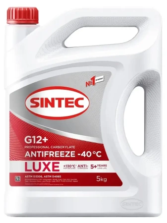 Антифриз G12+ (красный) SINTEC Luxe 5кг