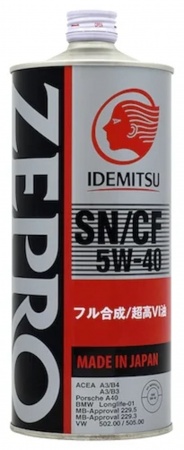 Масло моторное Idemitsu 5W-40 SN/CF 1л