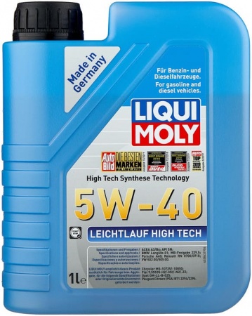Масло моторное LIQUI MOLY Leichtlauf High Tech A3/B4 5W-40 1л
