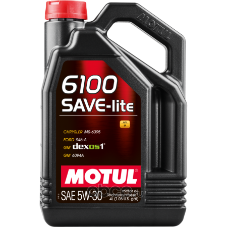 Масло моторное Motul 6100 SAVE-lite GF-6A 5W-30 SP  1л