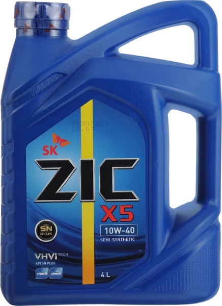 Масло моторное ZIC X5 10W-40 SP  4л