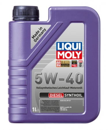 Масло моторное LIQUI MOLY Diesel Synthoil A3/B4 5W-40 CF 1л