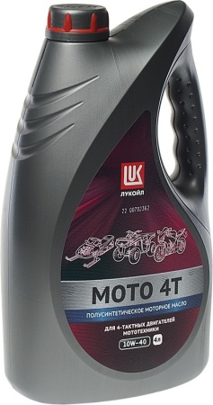 4-х такт Лукойл Мото 4Т JASO MA2 10W-40 SL п/с 4л