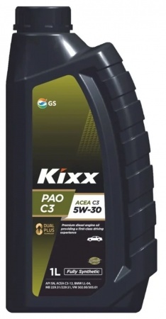 Масло моторное Kixx PAO C3 5W-30 SN 1л