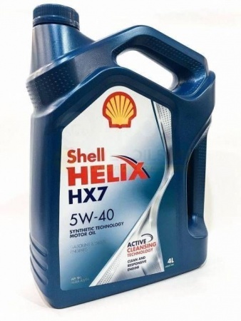 Масло моторное Shell Helix HX7 A3/B4 5W-40 SN PLUS  4л