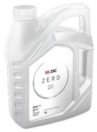 Масло моторное ZIC ZERO 20 GF-5 0W-20 SN PLUS 4л