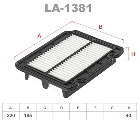 Фильтр воздушный Lynx LA1381