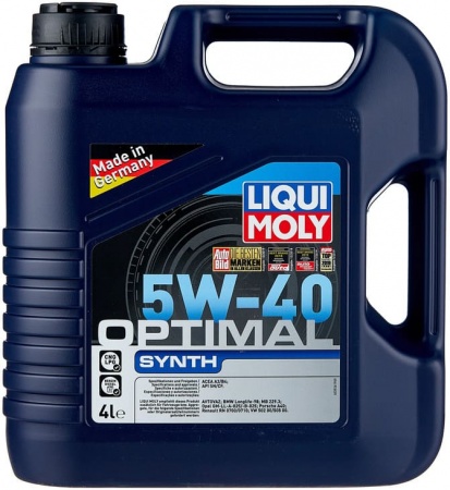 Масло моторное LIQUI MOLY Optimal Synth A3/B4 5W-40 SN/CF 4л