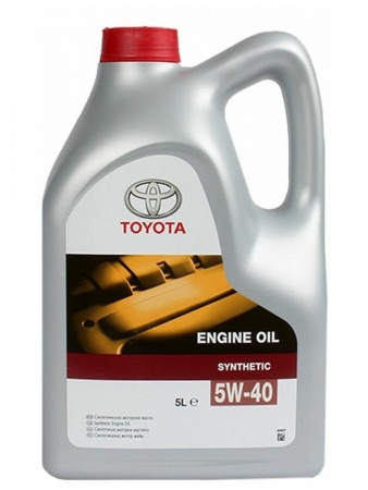 Масло моторное Toyota Engine Oil Synthetic A3/B4 5W-40 SN/CF 5л