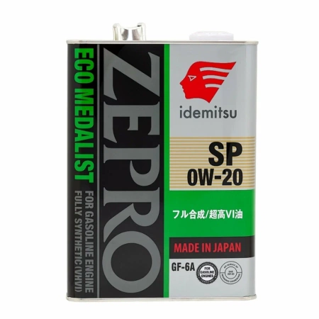 Масло моторное Idemitsu Zepro Eco Medalist GF-6A 0W-20 SP 4л