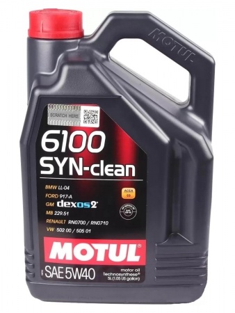 Масло моторное Motul 6100 SYN-clean C3 5W-40 SN  5л