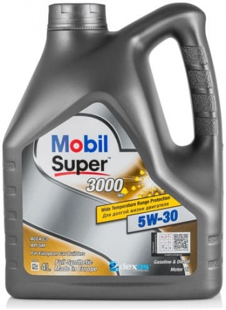 Масло моторное Mobil Super 3000 XE C3 5W-30 SN/CF 4л