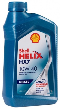 Масло моторное Shell Helix HX7 Diesel A3/B4 10W-40 CF  1л