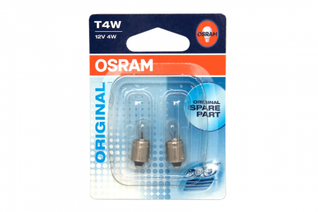 Лампа подсветки T4W 12V 4W OSRAM 3893