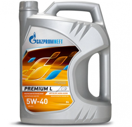 Масло моторное Gazpromneft Premium L A3/B3 5W-40 SL/CF  5л